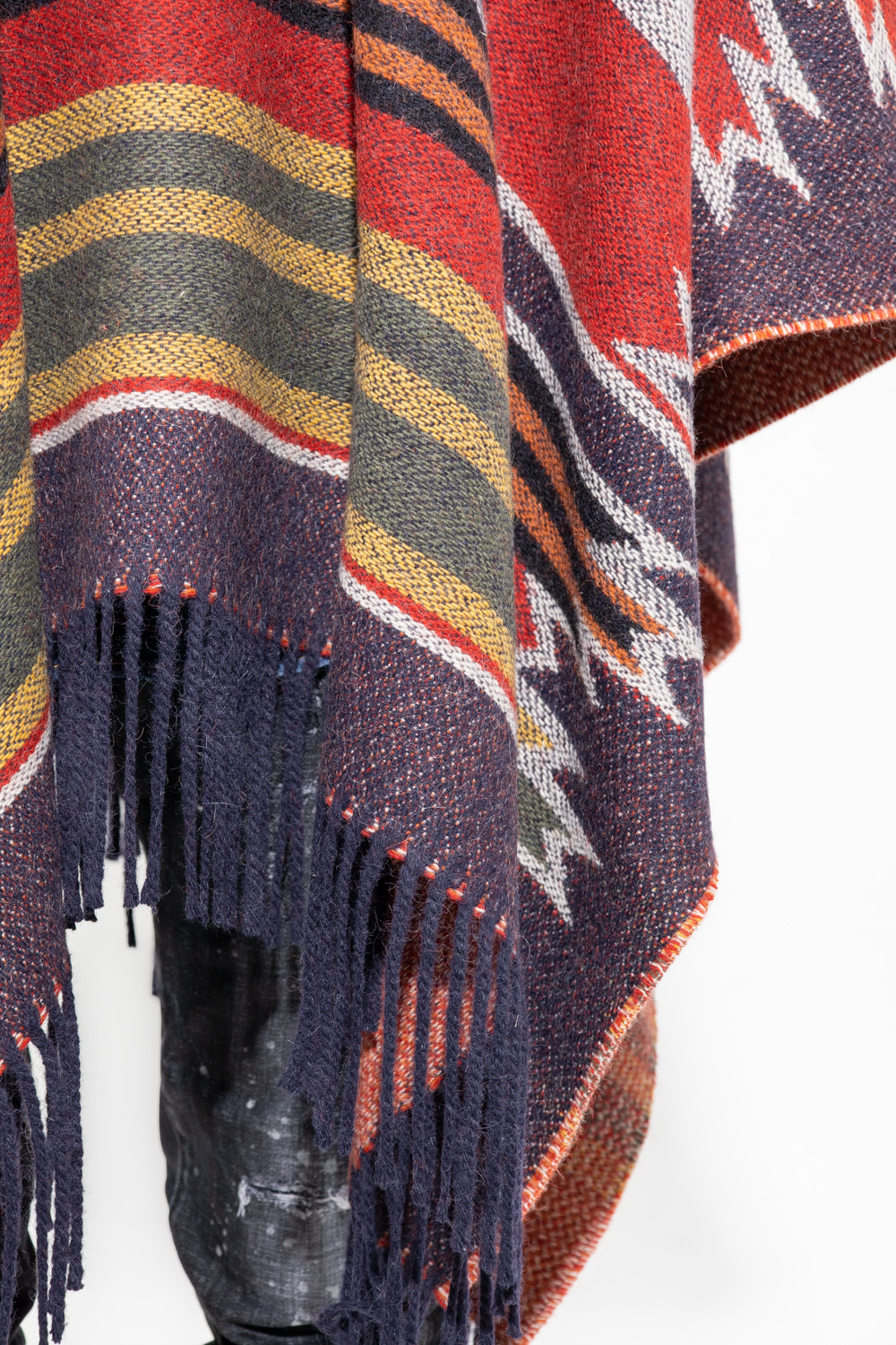 Multicolour Poncho with logo Dsquared2